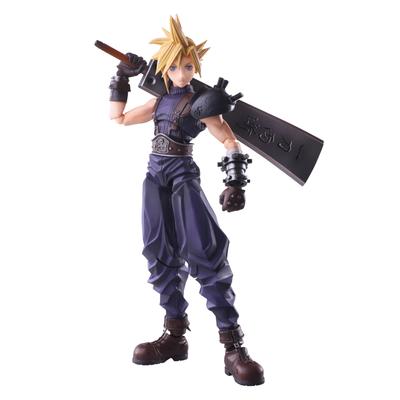 Final Fantasy VII Bring Arts Cloud Strife Hardbreaker PVC Festett Mozgatható Figura Ver.