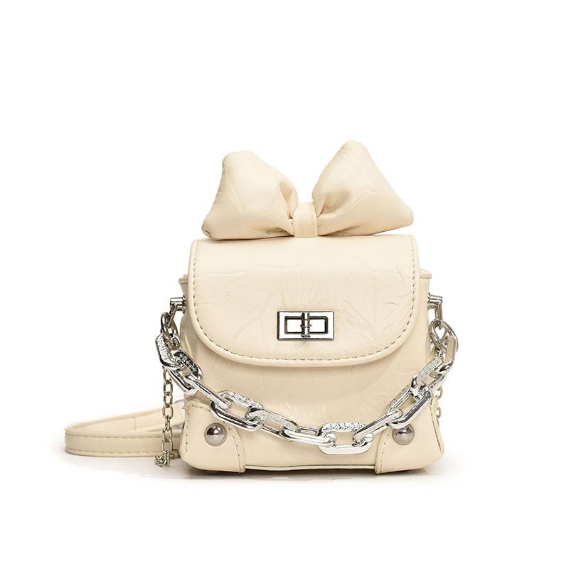 Bag New Versatile Chain Crossbody Bag Bow Shoulder Small Square Bag
