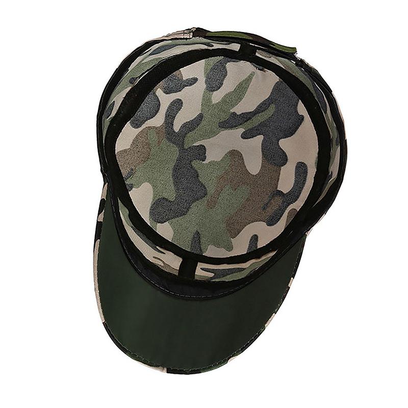Camouflage Baseball Cap Hat Men Women Tactical Flat Cap Hat Outdoor Sports
