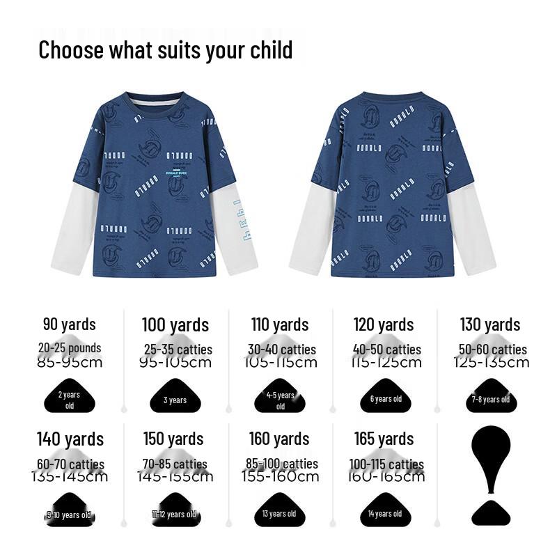 Disney Boys' Color-blocked Faux Two-piece Long Sleeve Tee