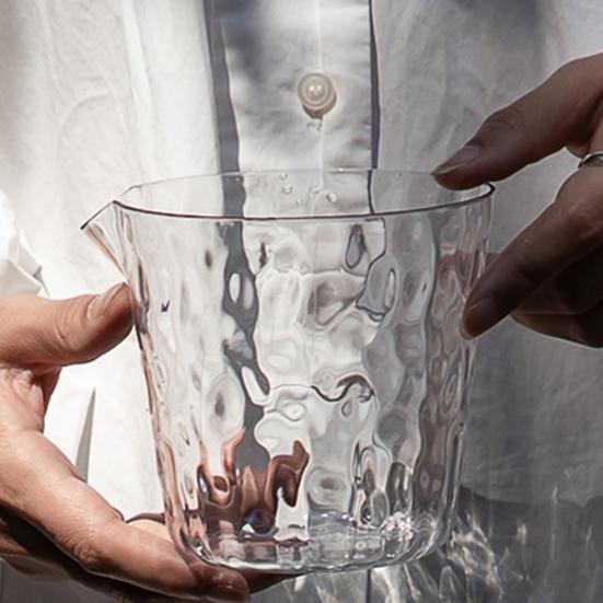 Flowerpot PET Highly Transparent Self-Watering Planter with Glacier Pattern Double-Layer Design Breathable Inner