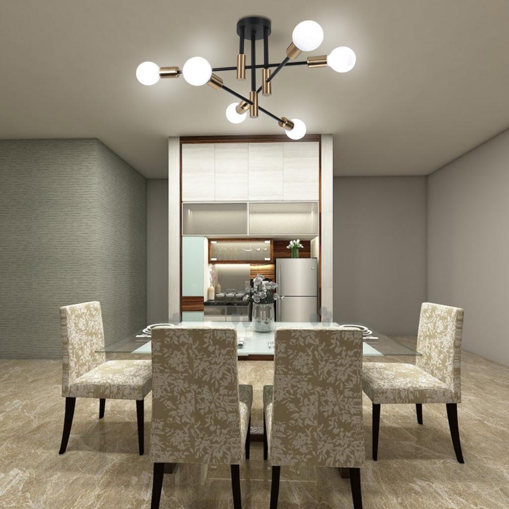 Lampă de Tavan pentru Bucătărie, Dormitor, Sufragerie, Baie, Hol, Intrare, Iluminat Rustic al Fermei Moderne, Sputnik