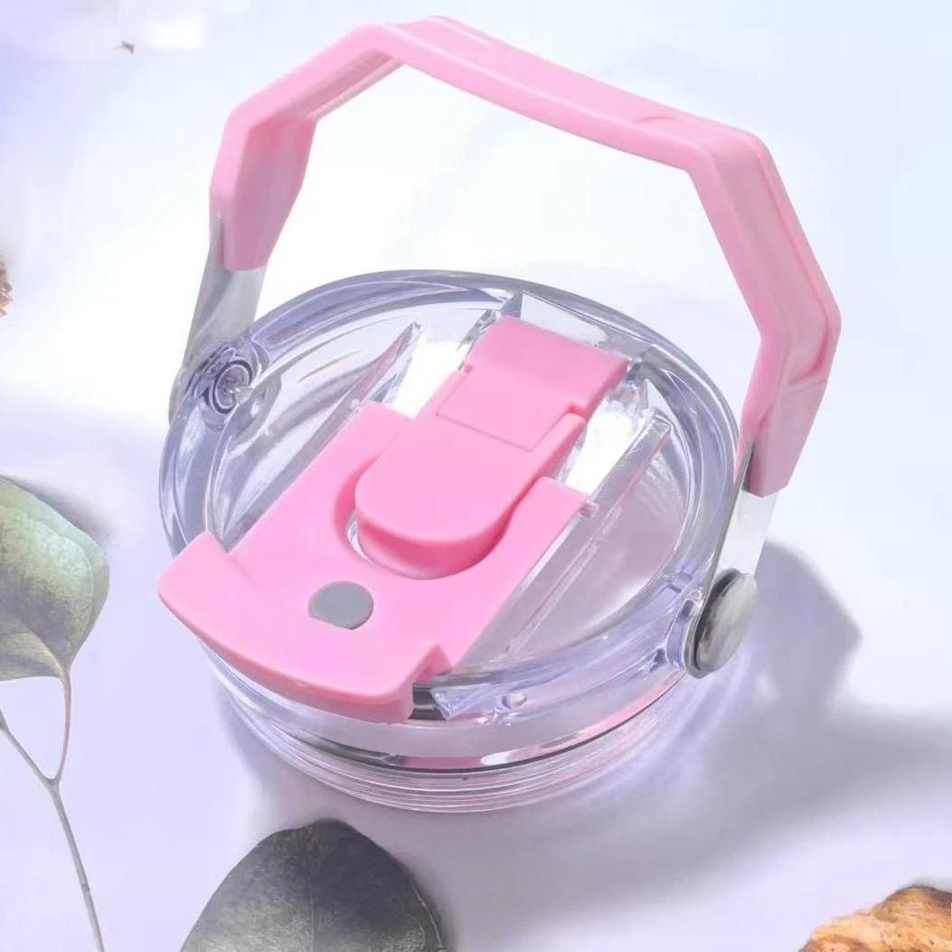 

30Oz BottleCap Water Bottle Accessories Plastic Cup Lid Leak proof Splash proof Cup Lid Sealed Water Bottle Drinkware Bottle Cap розовый