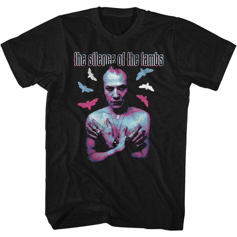 

Silence of the Lambs Bill Neon Colors Black Adult T-Shirt Mens Womens Tees Top 4XL