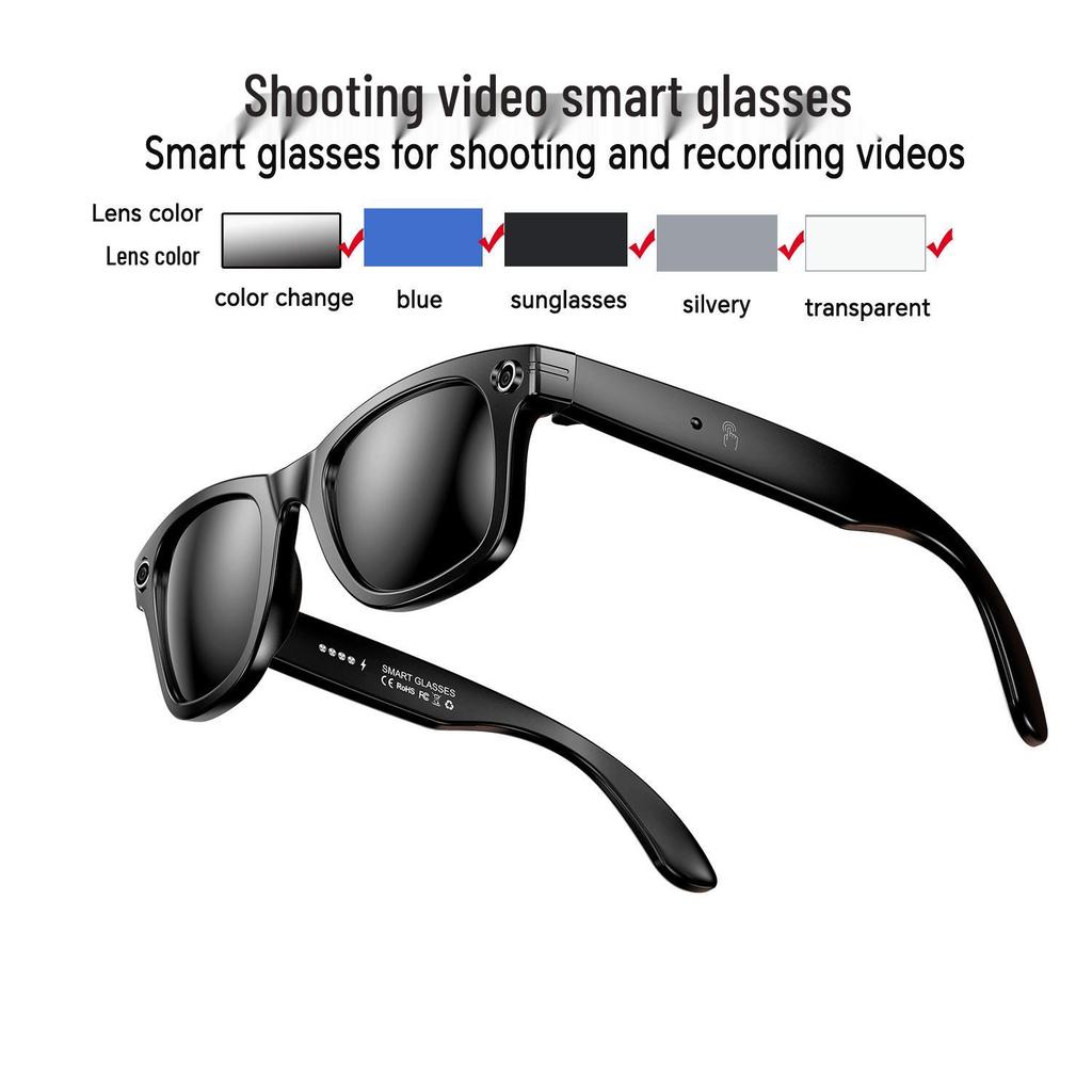 Smart Glasses with HD Camera: AI Photography, Anti-Shake Video, Call, Object Recognition, and Translation Features
