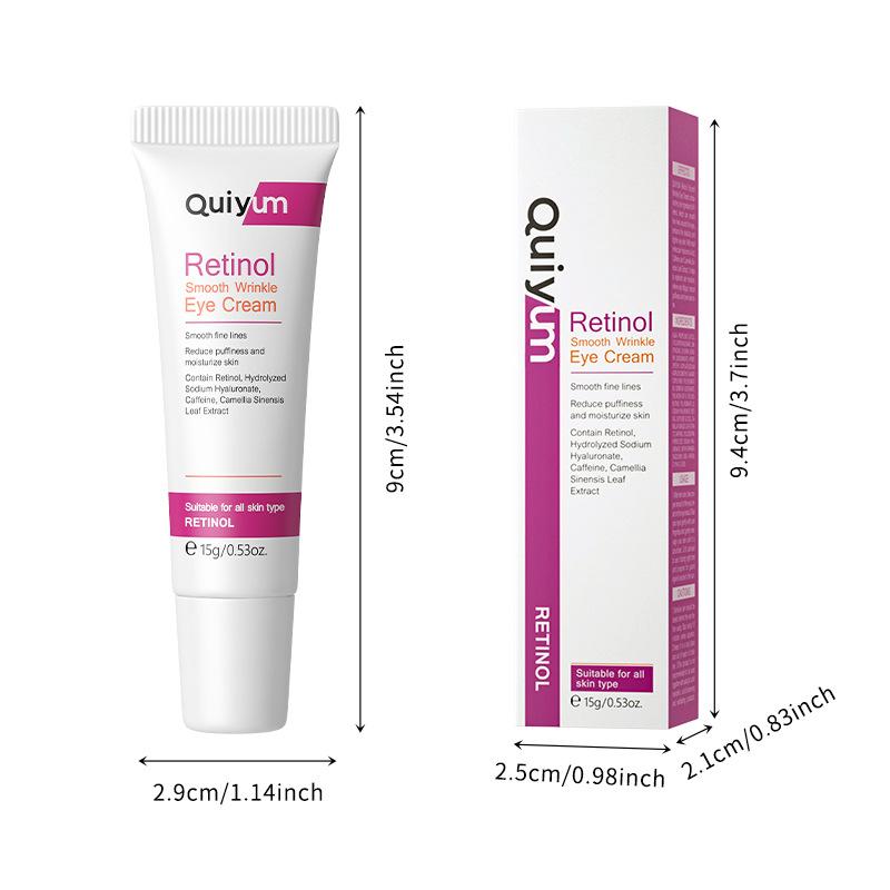 Take care of the skin around the eyes hydrating and moisturising skincare manufacturer QUIYUM Retinol Eye Cream