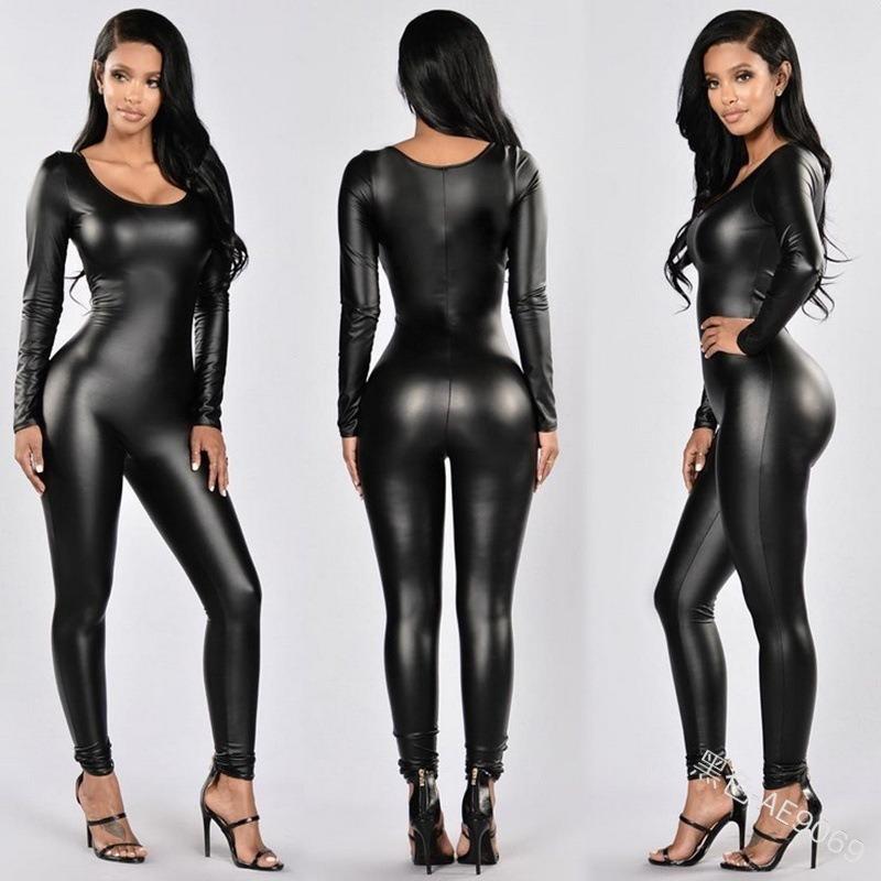 Supply Sex suit Patent leather one-piece corset Queen suit Leather jacket one-piece suit Nightclub performance suit