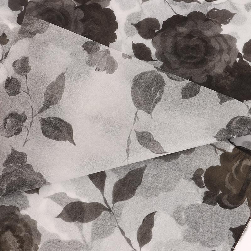 10 Pezzi Rosa Nera Carta Carta Impastata a Mano Carta di Cotone Mazzo Fiore Carta Avvolgimento Fiori Carta Avvolgimento Fiori Torta Cottura Regalo