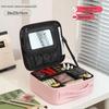 Makeup Bag with Mirror Large Capacity Portable Travel Cosmetic Organizer Handheld Toiletry Case for Women Cosmetic Pouch