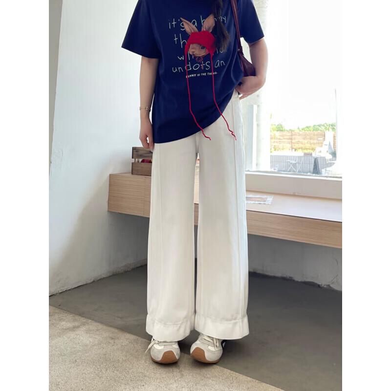 Women s Plus Size Slimming High-Waist Straight Leg Denim Jeans M