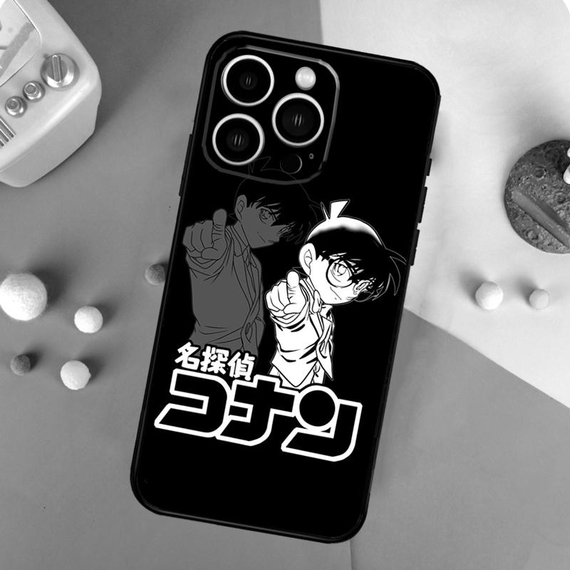 Detective Conan Case For iPhone 16 15 13 12 11 14 Pro Max Mini X XR XS Max Plus Bumper Back Cover