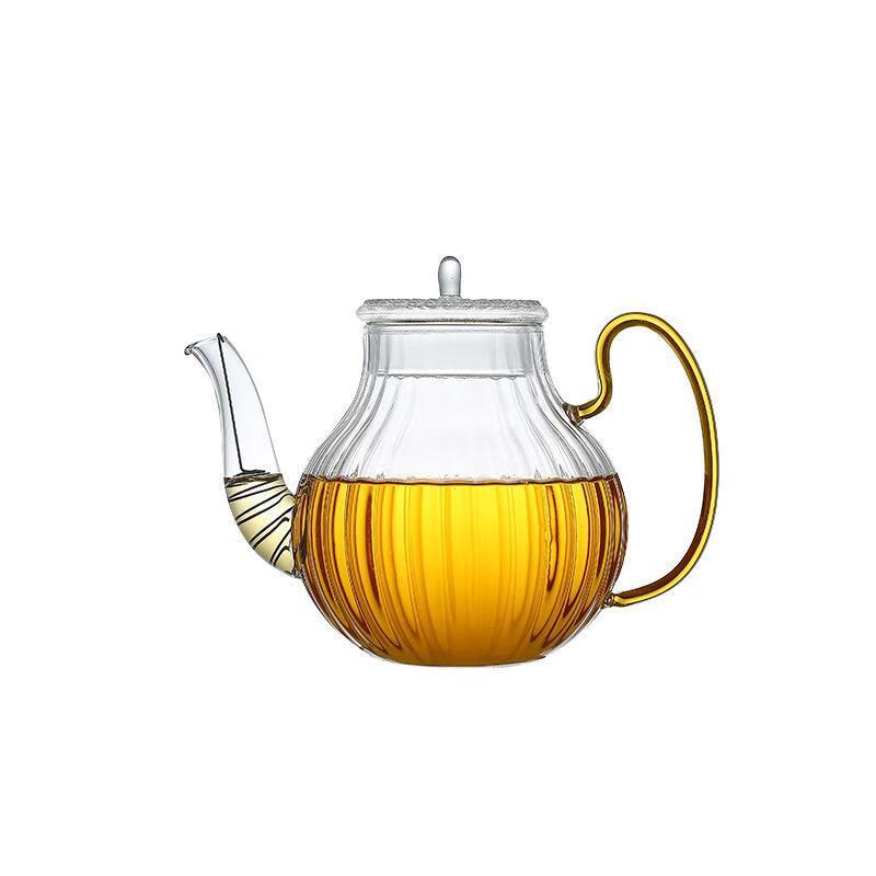 Small Glass Teapot Set with Transparent Handle