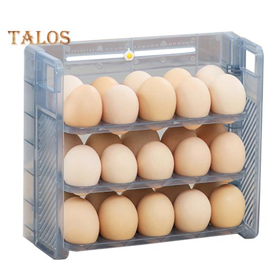 

Ящик для хранения яиц в холодильнике. Трехъярусный ящик большой емкости. Компактный органайзер для яиц. Боковая дверь холодильника. Диспенсер для яиц. Коробка для яиц. чистый/серый