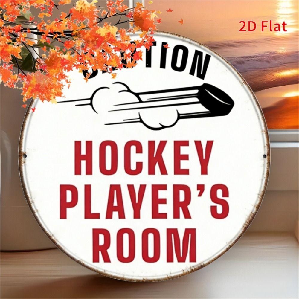 Metal Poster Wall Art Retro Hockey Sign Home Garage Decor