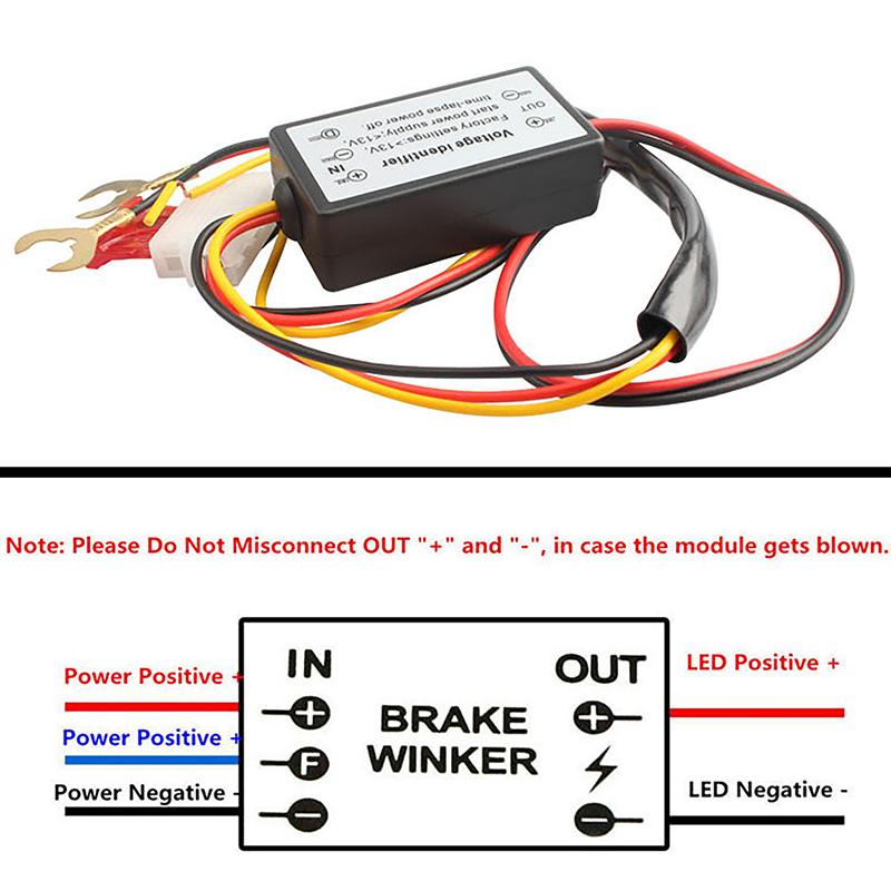 Controller Auto Car Led Daytime Running Light Relay Harness Dimmer On/Off Fog Light Controller