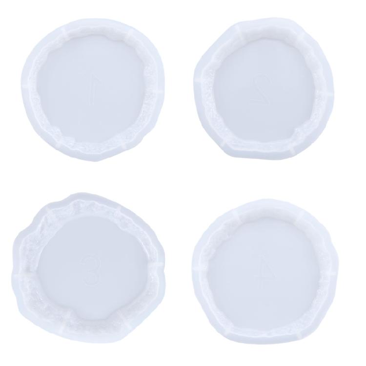 5Pcs Irregular-shaped Epoxy Silicone Molds Tray Casting Mould for DIY Casting
