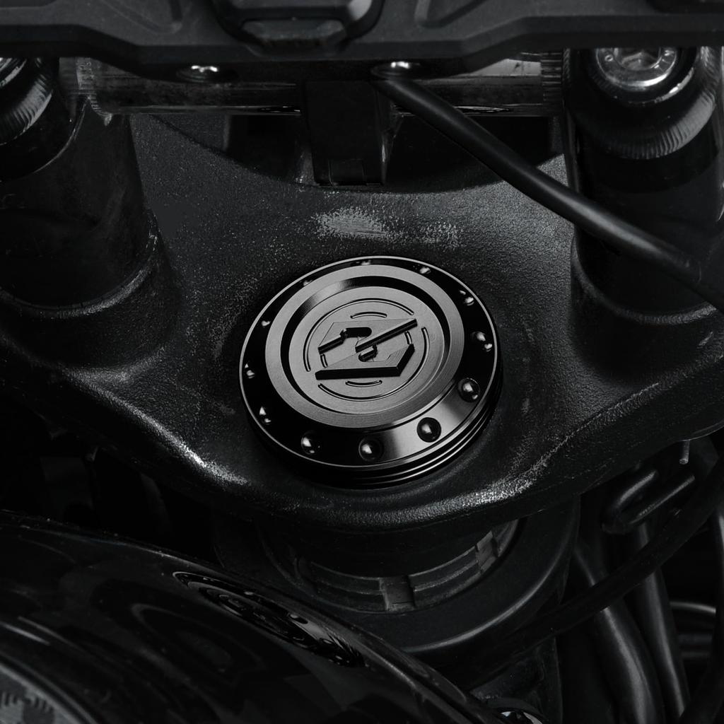 CHINGLAY CNC Aluminum Stem Top Cap Cover / Center Decoration Cover / Triple Tip