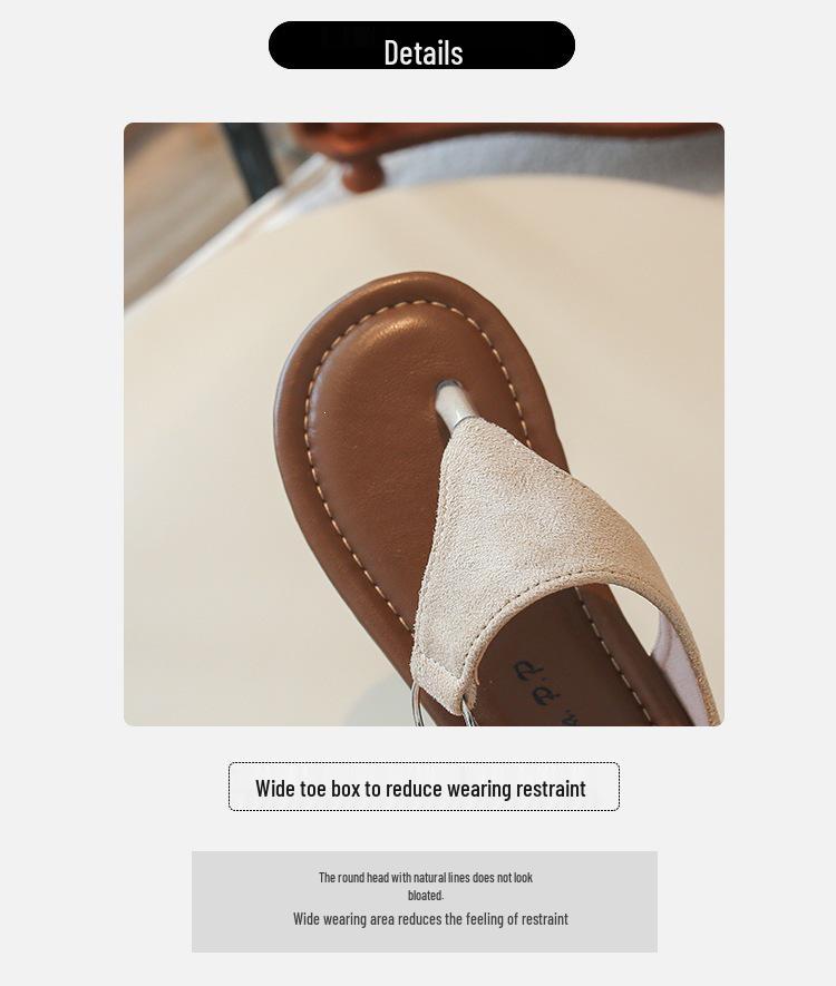 2026 Sommer Mädchen Flip-Flops im koreanischen Stil - Zehentrenner Sandalen für den Außenbereich Strandurlaub