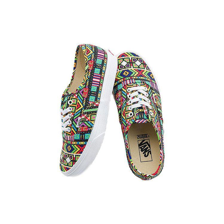 Vans CLOTTEE X Authentic Pixelated Universe - Multi-Color Unisex Sneakers True-White VN000EE36GL