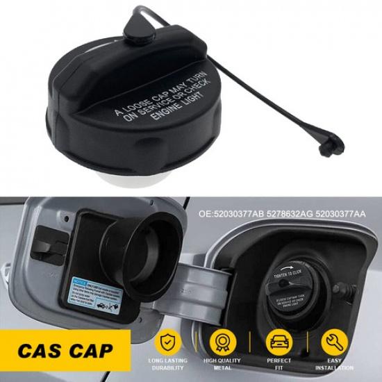 Fuel Tank Cap Gas W/Tether For 5278632AG 2000-2018 Dodge 1500/2500/3500 Ram