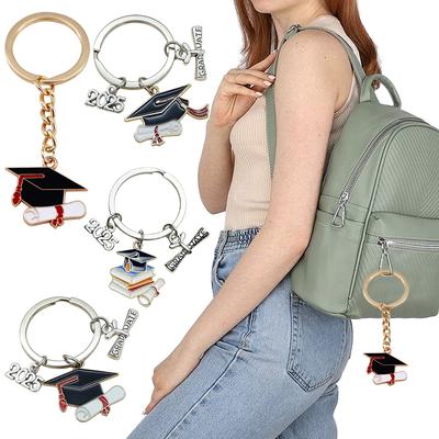 Graduation Party Favors Graduation Cap Charms Class of 2025 Graduation Keychains for College Seniors Grad Accessories