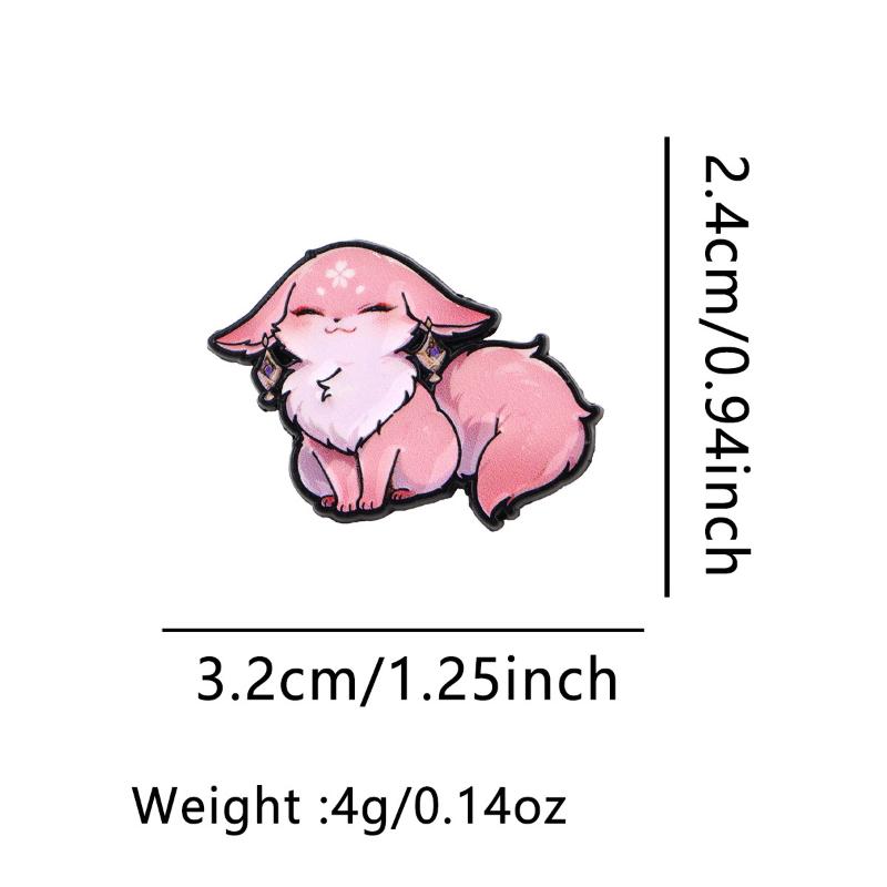 Brose Smălțuite Drăguțe Vulpe Broșă Metalică Rucsac Pălărie Geantă Guler Insigne Rever Colecție Bijuterii Cadou