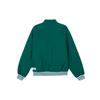 Adidas Casual Baseball Collar Striped Cotton Jacket Men Tops Forest-Green White IZ1601
