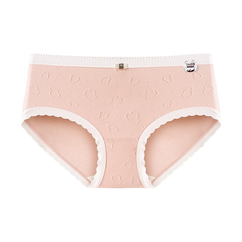 Women's Underpants Antibacterial Panties Girls No Trace Mid-waist Briefs Shorts Underwear