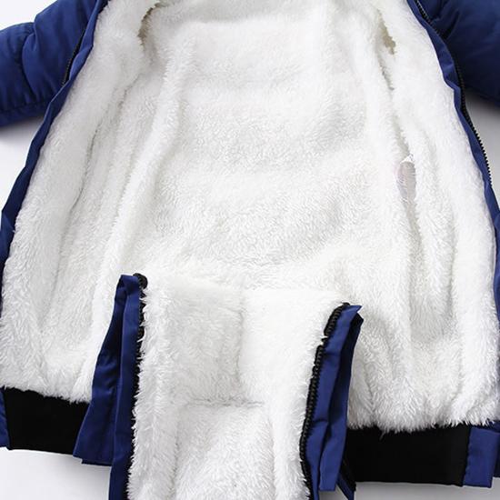 0-24M Newborn Baby Girl Clothes Winter Cotton Baby Romper With Gloves Children's Jumpsuit Hooded Plus Velvet Infant Clothing Set