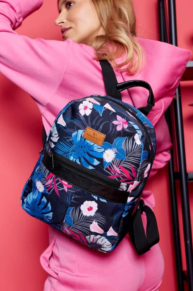 Patterned, urban women's backpack - Rovicky