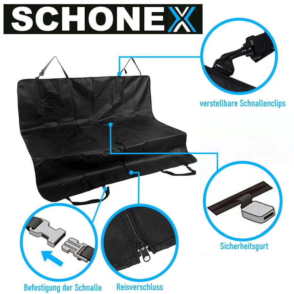 SCHONEX Autoschondecke Hunde Hundedecke Schondecke Autodecke Schutzdecke 144x144
