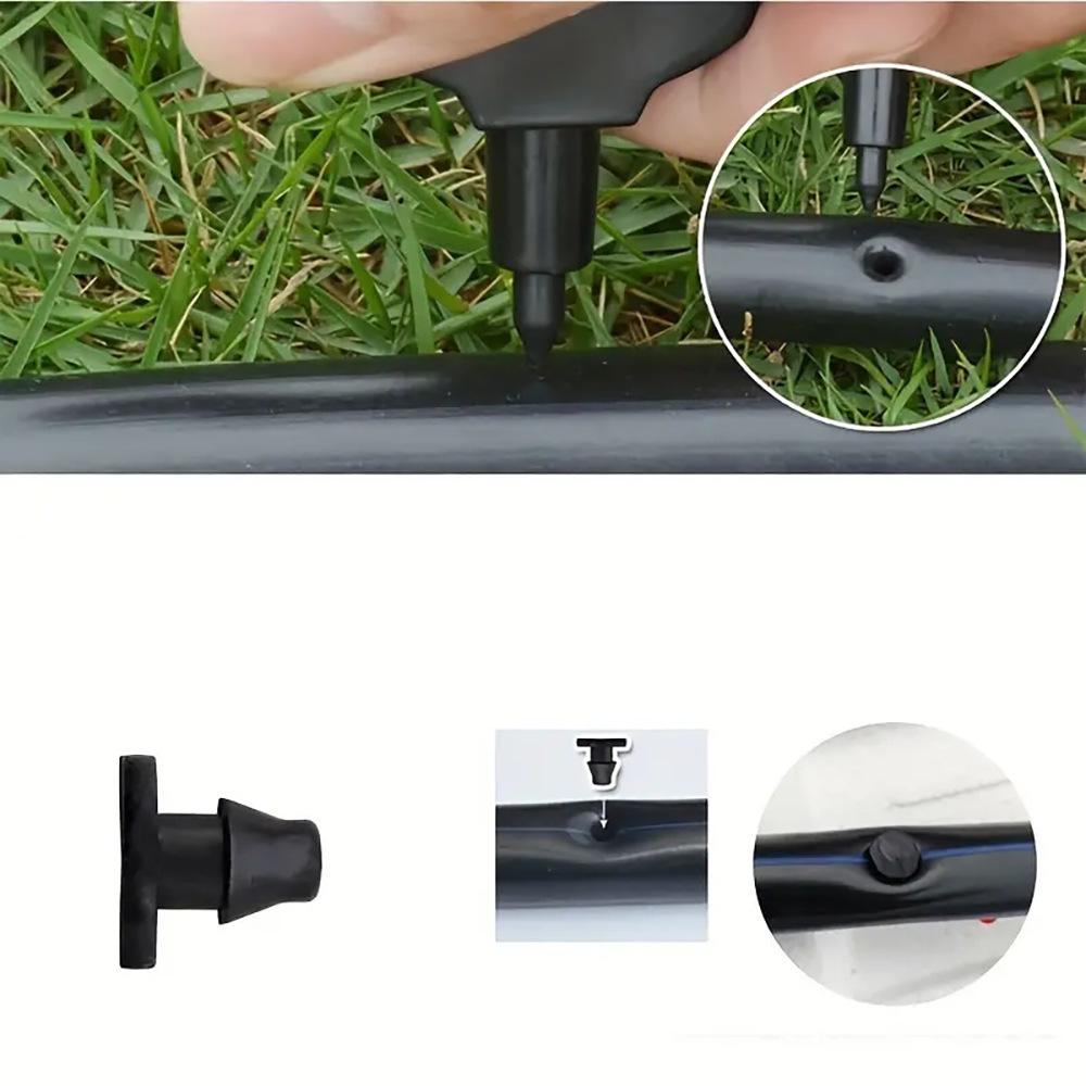 4/7mm Barbed Tube End Plug for Irrigation - Top-Mounted Micro-Spray Capillary Accessory for PE Pipe Repair