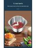 Stainless Steel Electric Meat Grinder & Multi-function Food Processor with Dough Kneading, Garlic Paste, and Vegetable Shredder