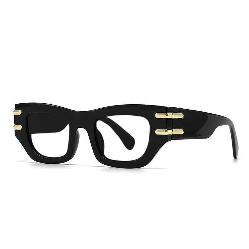 Thick Frame Anti Blue Light Computer Glasses For Women Men Luxury Brand Cat Eye Reading Glasses Unisex Prescription
