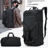 Dry Wet Separation Fitness Bag, Multifunctional Men's Outdoor Backpack, Business Travel, Boarding, Hand-held Travel Bag