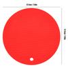 Round Shape Mat Food Grade Thickened Silicone Placemat Insulation Pad Microwave Oven MatRed
