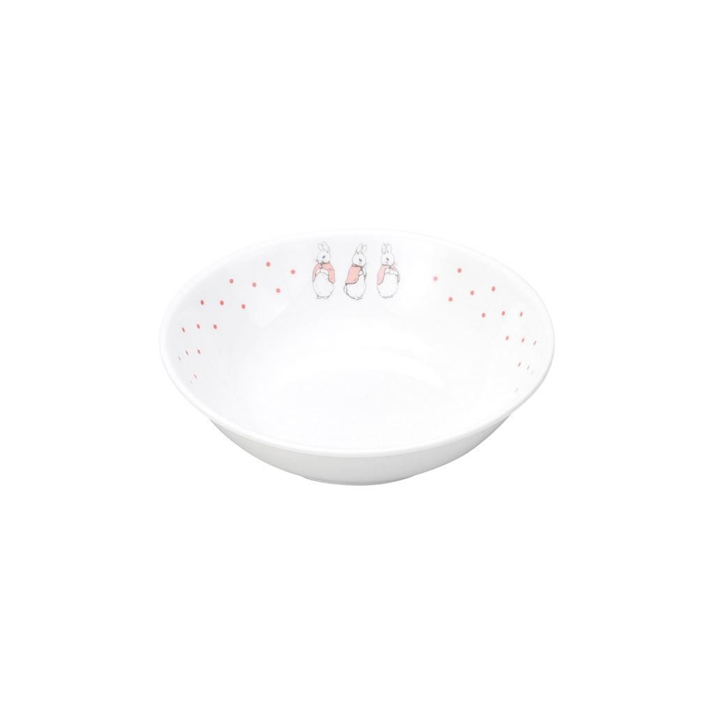 OGISO Peter Rabbit Dot Girls Deep Small Plate and Microwave (Dishwasher Safe)
