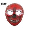 Breathable Foam Scary Mask Halloween Blood Skull Mask, Adjustable Elastic Strap Party Lightweight Comfortable Horror PU for Cosplay Decoration