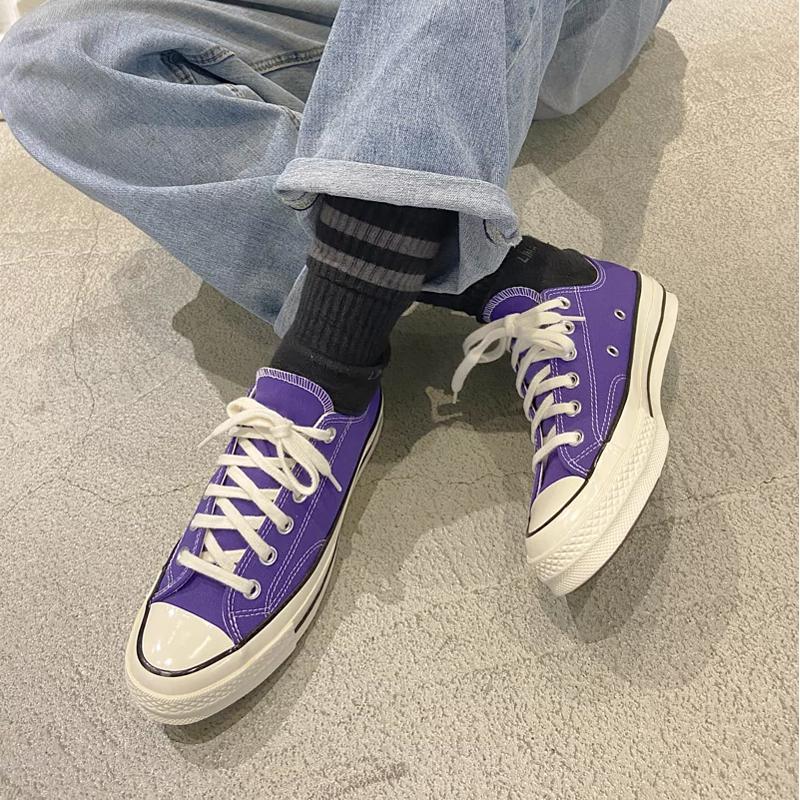 Converse Chuck 70 Low Candy Grape Unisex Sneakers Lilla Svart Egret 170553C