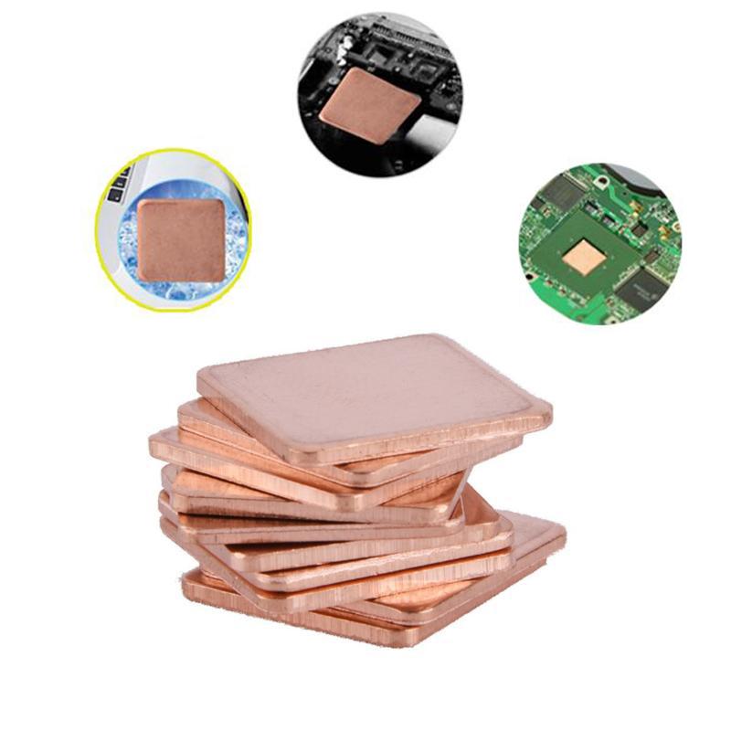 5pcs 0.3mm-2mm Laptop Coppers Sheet Plate Strip Shim Thermal Pad Heatsink Sheet For GPU CPU VGA Chip RAM Cooling
