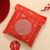 Elegant Red Wedding Towel Set: Bride's Joy and Dowry Gift