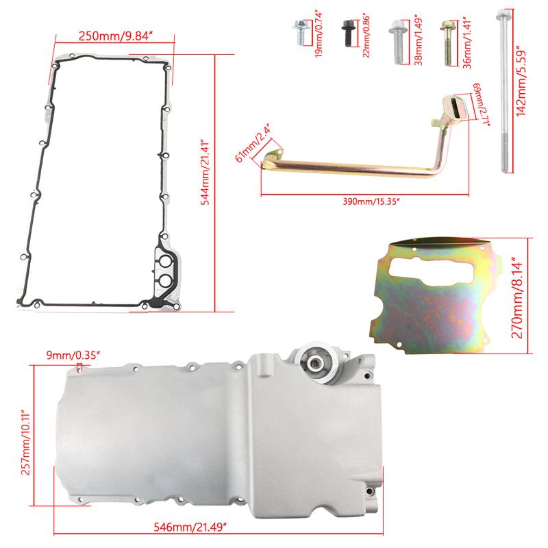 LS Swap Retrofit Low Profile Oil Pan Kit Conversions for 55-87 GM LS Gen III IV V8 LS1 LS2 LS3 LS6 LSX 4.8L 5.3L 5.7L 6.0L 6.2L