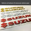 2pcs For Suzuki Stickers GSXR1000 GSR600 GSXS1000 Accessories 3D Tank Decal Logo Emblem Gold Silver Black Red Motorcycle Sticker