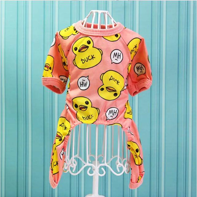 Spring and Autumn Dog Clothes Four-legged Cat Small Medium Dog Teddy Chihuahua Little Yellow Duck Pet Clothes