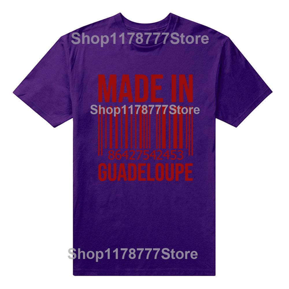 Made In Guadeloupe Birthday Funny Unisex Graphic Fashion New Cotton Short Sleeve T Shirts ONeck Harajuku Tshirt