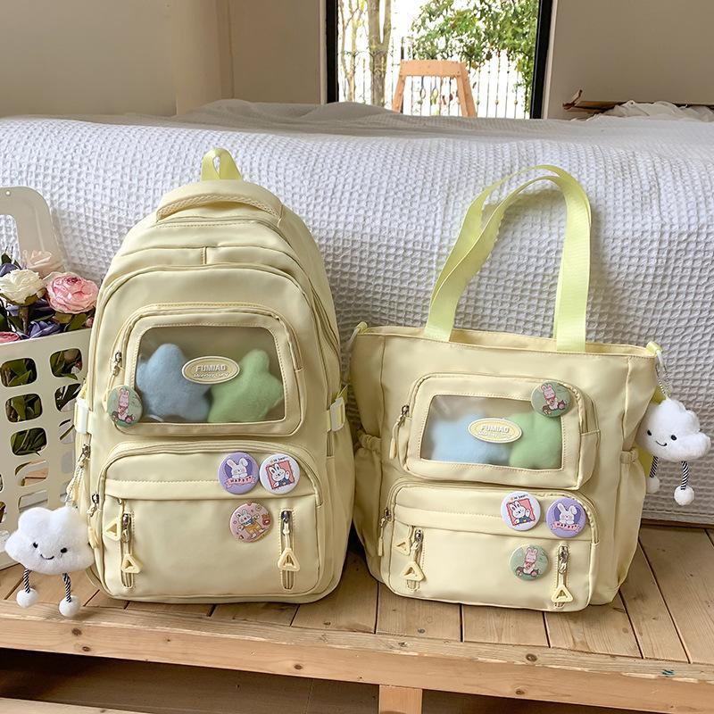 Tutorial Bag Tutorial Bag Carrying Book Bag Girls and Children Primary School Students Letter Pain Bag
