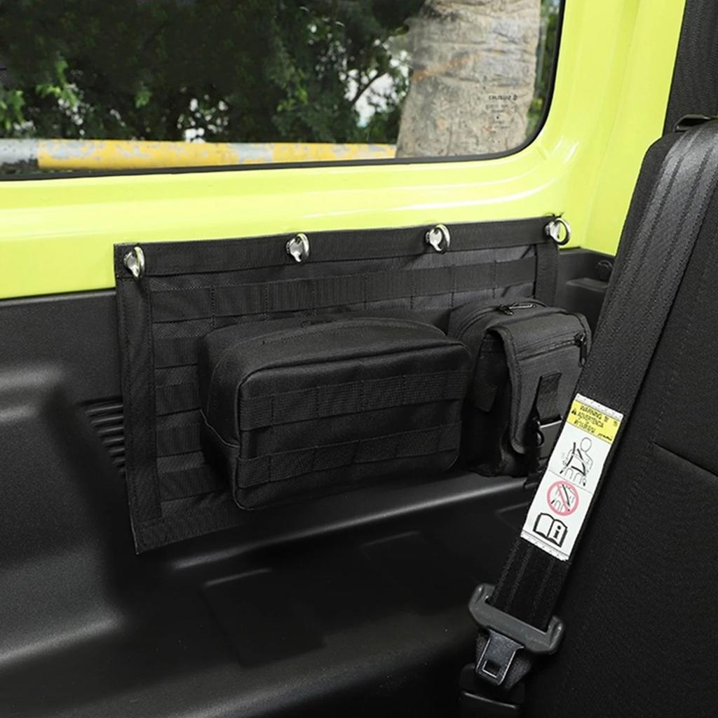 Multifunctional Rear Trunk Parcel Shelf Load Shade Luggage Net Cargo Cover Storage Bag for Jimny JB64 JB74 Oxford Cloth