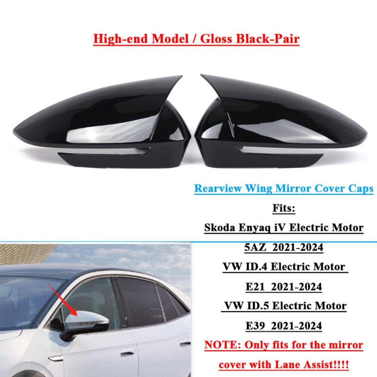 

For VW ID.4 ID.5 Electric Motor E21 E39 2025-2025 For Skoda Enyaq iV Electric Motor 5AZ Rear View Wing Mirror Cover Cap