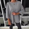 2024 Autumn Women's Round Neck Casual Knitted Top