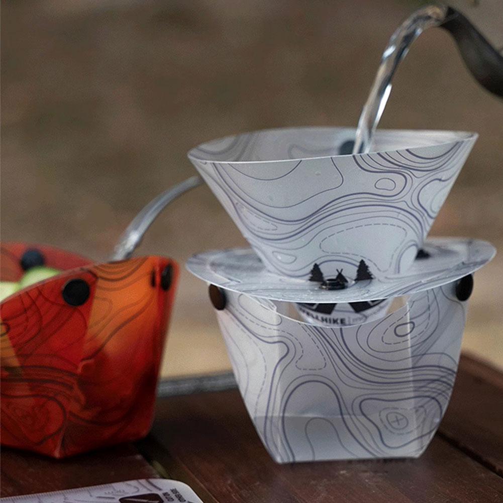 Outdoor Lightweight Folding Tableware Portable Bowl Dinner Plate Coffee Filter Funnel Water Cup Multi-purpose Camping Tableware